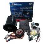 Afritec standard car alarm kit with box: siren, control box, 2 remotes, shock sensor, wiring